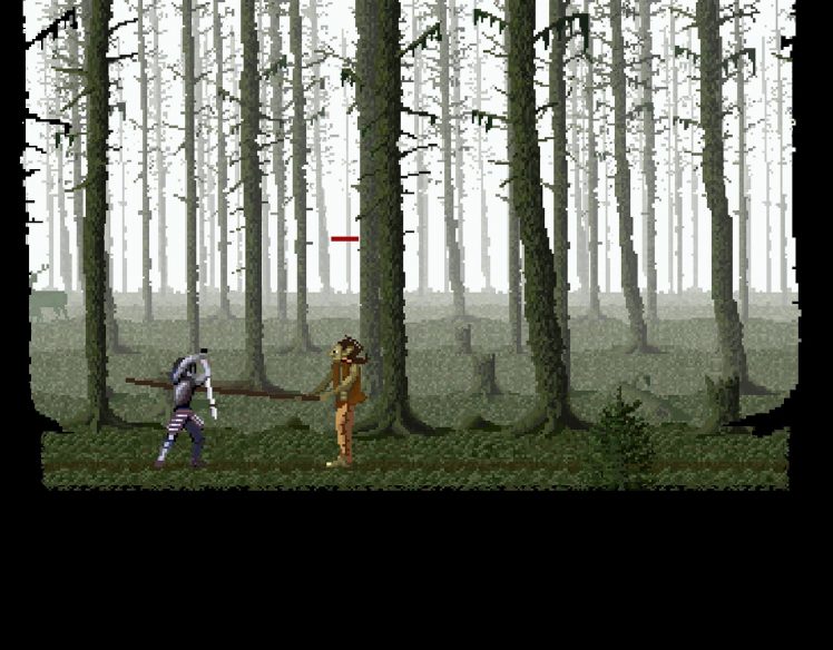 knight, A Bastards Tale, Pixel art, Forest, Video games HD Wallpaper Desktop Background