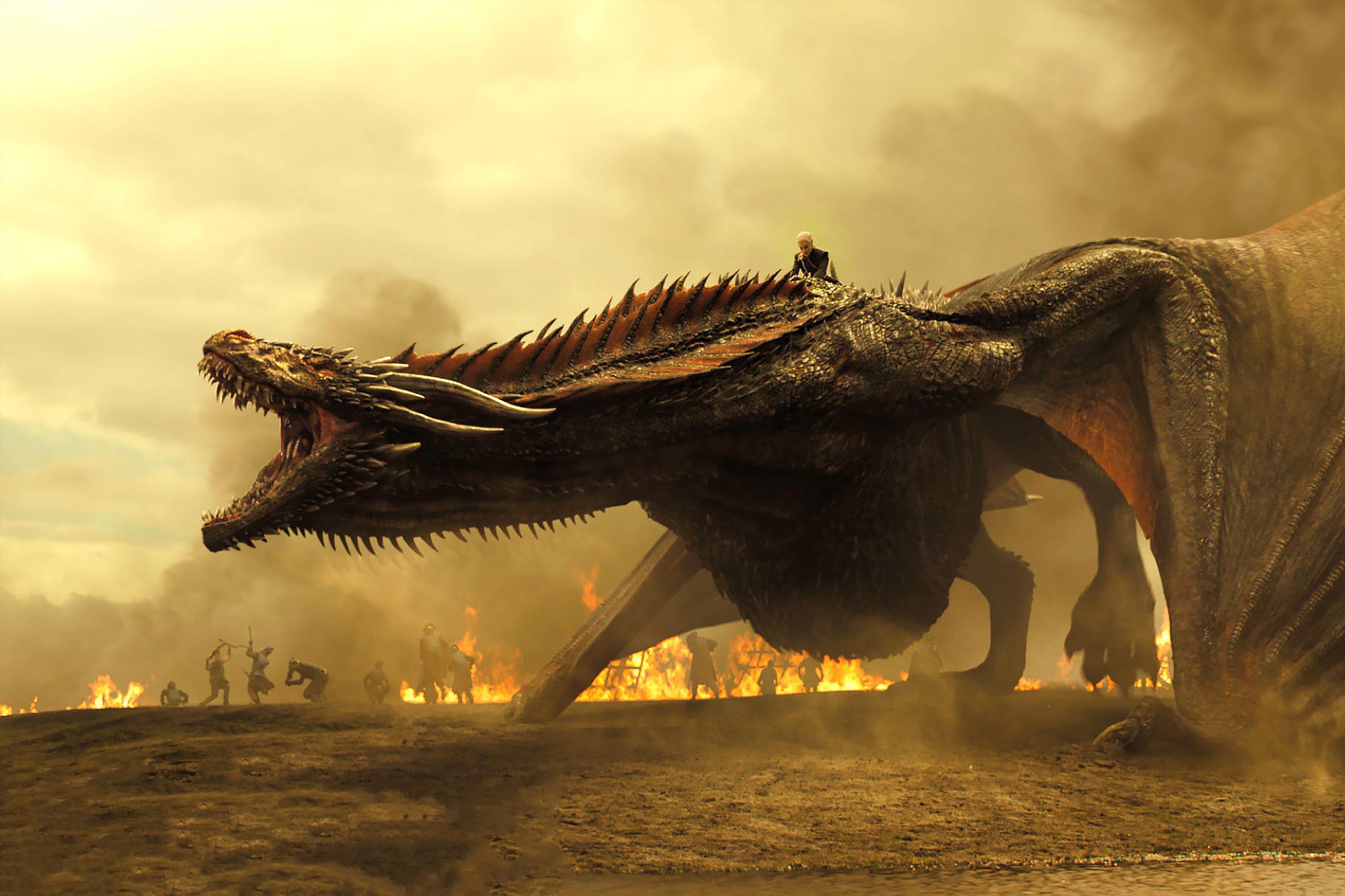 Daenerys Targaryen, Game of Thrones, Dragon, Fire, TV, Series Wallpapers HD / Desktop and Mobile
