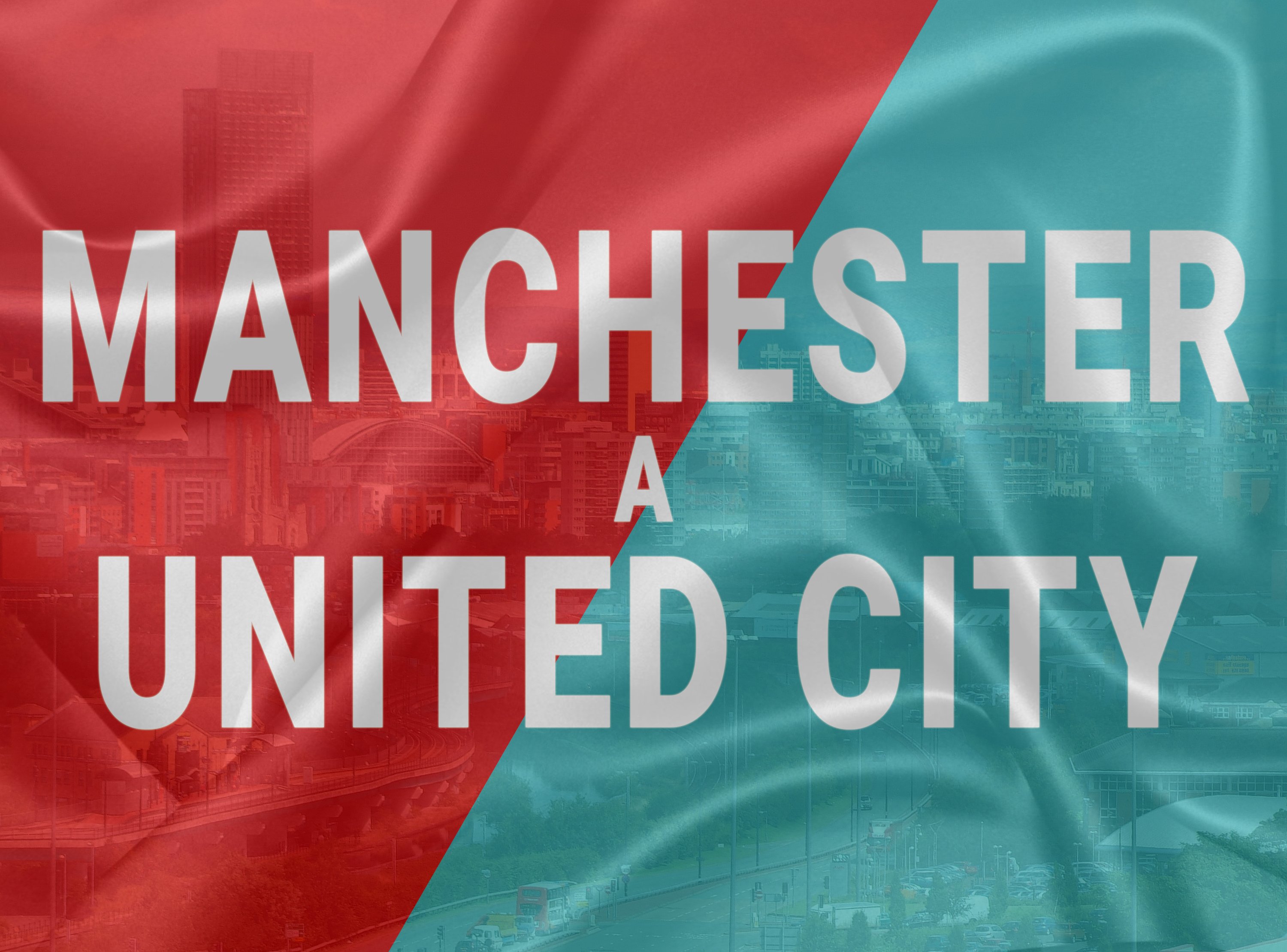 Manchester A United City, Manchester, Red, Blue, Islam, Terror, Muslim, Propaganda Wallpaper