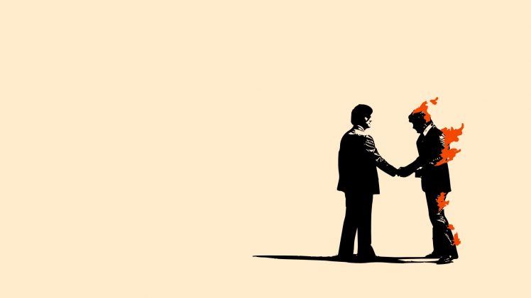 Pink Floyd, Wish you were here, Minimalism, Simple background Wallpapers HD  / Desktop and Mobile Backgrounds