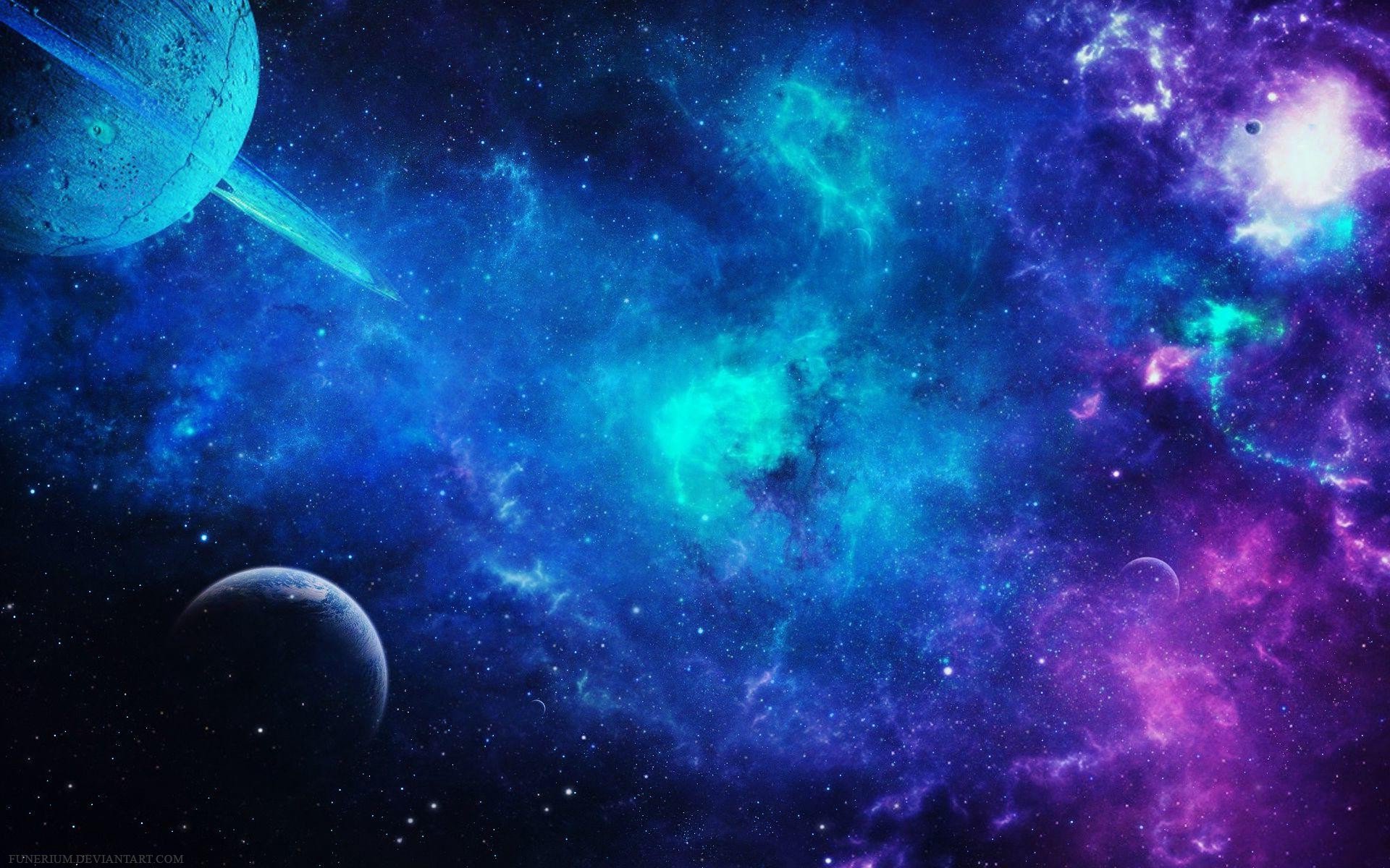 Funerium, Space, 3D, Galaxy, Stars, Colorful Wallpaper