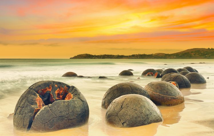 landscape, Coast, Stones HD Wallpaper Desktop Background