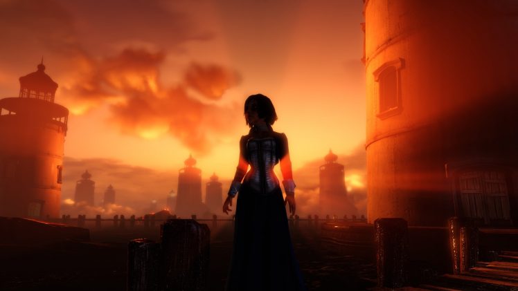 Elizabeth (BioShock), BioShock, BioShock Infinite, Lighthouse, Video games HD Wallpaper Desktop Background
