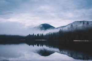 landscape, Lake, Mist