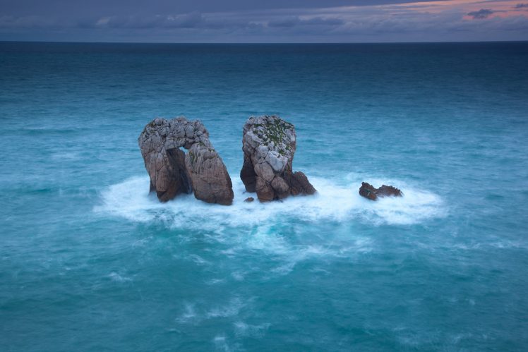sea, Rocks, Horizon, Nature HD Wallpaper Desktop Background