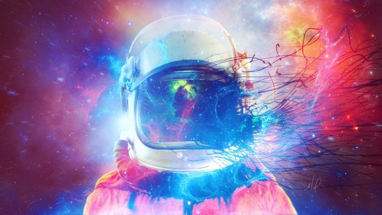 astronaut, Abstract, Stars HD Wallpaper Desktop Background