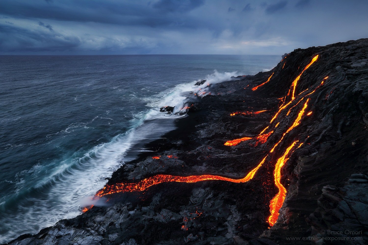 Bruce Omori, Nature, 500px, Lava, Sea Wallpaper