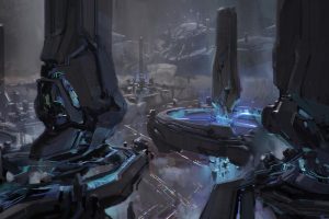 fantasy art, Futuristic, Concept art, Halo 5: Guardians, Video games