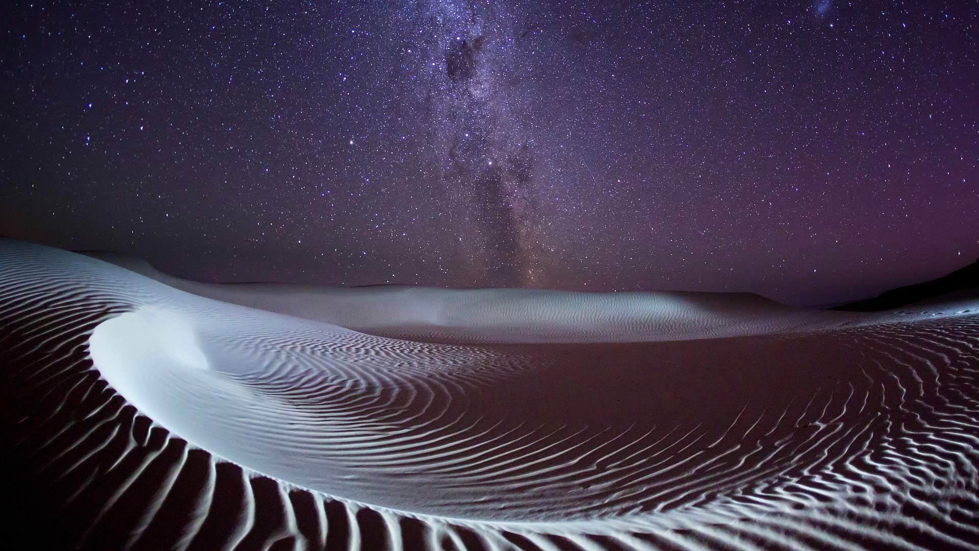 desert, Night, Stars, Milky Way, Nature Wallpaper