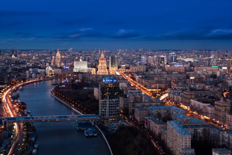 urban, Cityscape, River, Moscow HD Wallpaper Desktop Background