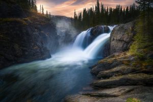 Ole Henrik Skjelstad, Nature, Waterfall, Water, River, Landscape, Long exposure, 500px, Norway