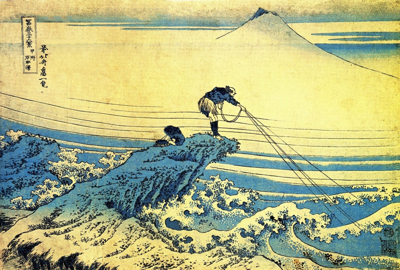 Hokusai, Mount Fuji, Japan Wallpaper