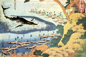 Hokusai, Japan, Ink, Whale