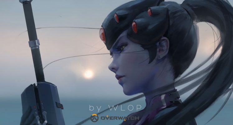WLOP, Video game characters, Widowmaker (Overwatch) HD Wallpaper Desktop Background