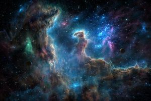 space, Nebula, Spitzer Space Telescope, Spaceship