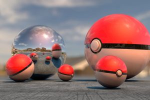 ball, Reflection, Pokémon
