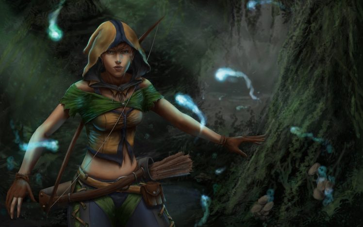 warrior, Archer, Fantasy art, Magic HD Wallpaper Desktop Background