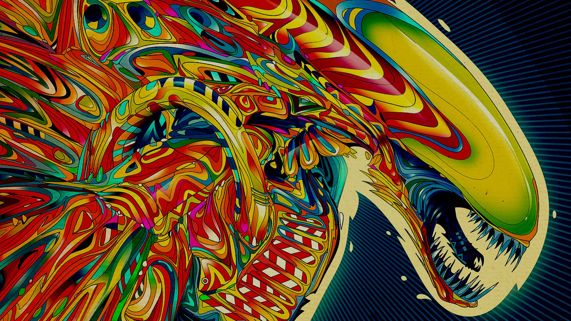 Xenomorph, Colourfull, Alien (movie) Wallpaper