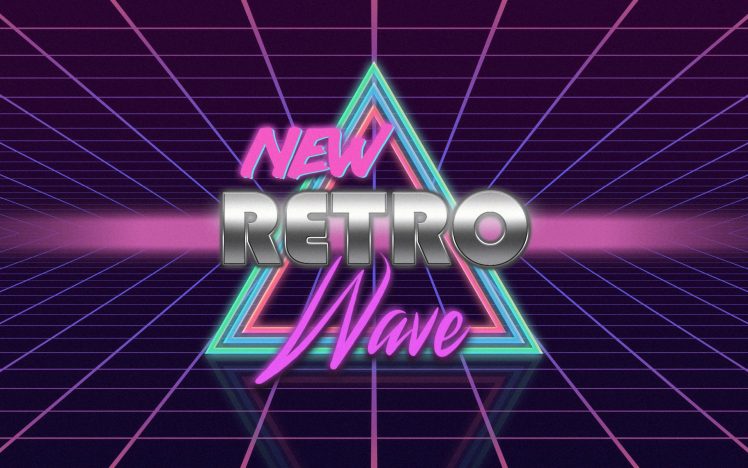 Retro style, Neon, 1980s, Vintage, Digital art, Synthwave, Typography, New Retro Wave HD Wallpaper Desktop Background