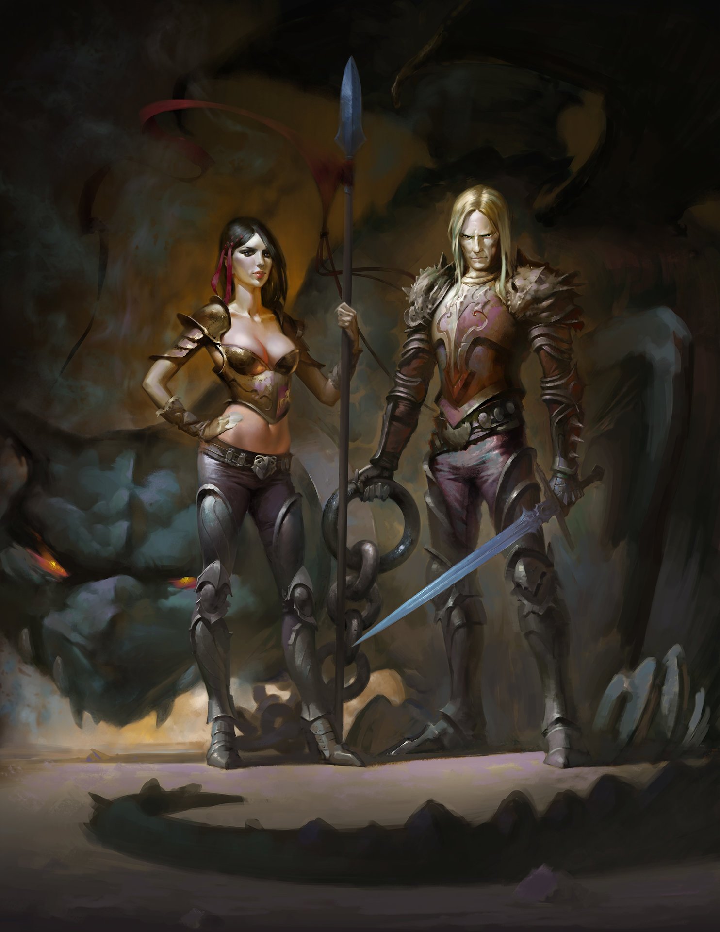 warrior, Fantasy art, Sword Wallpaper