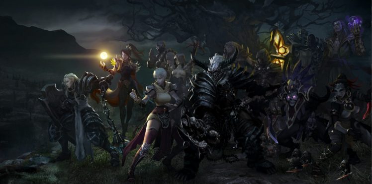 warrior, Fantasy art, Sword, Diablo 3: Reaper of Souls HD Wallpaper Desktop Background