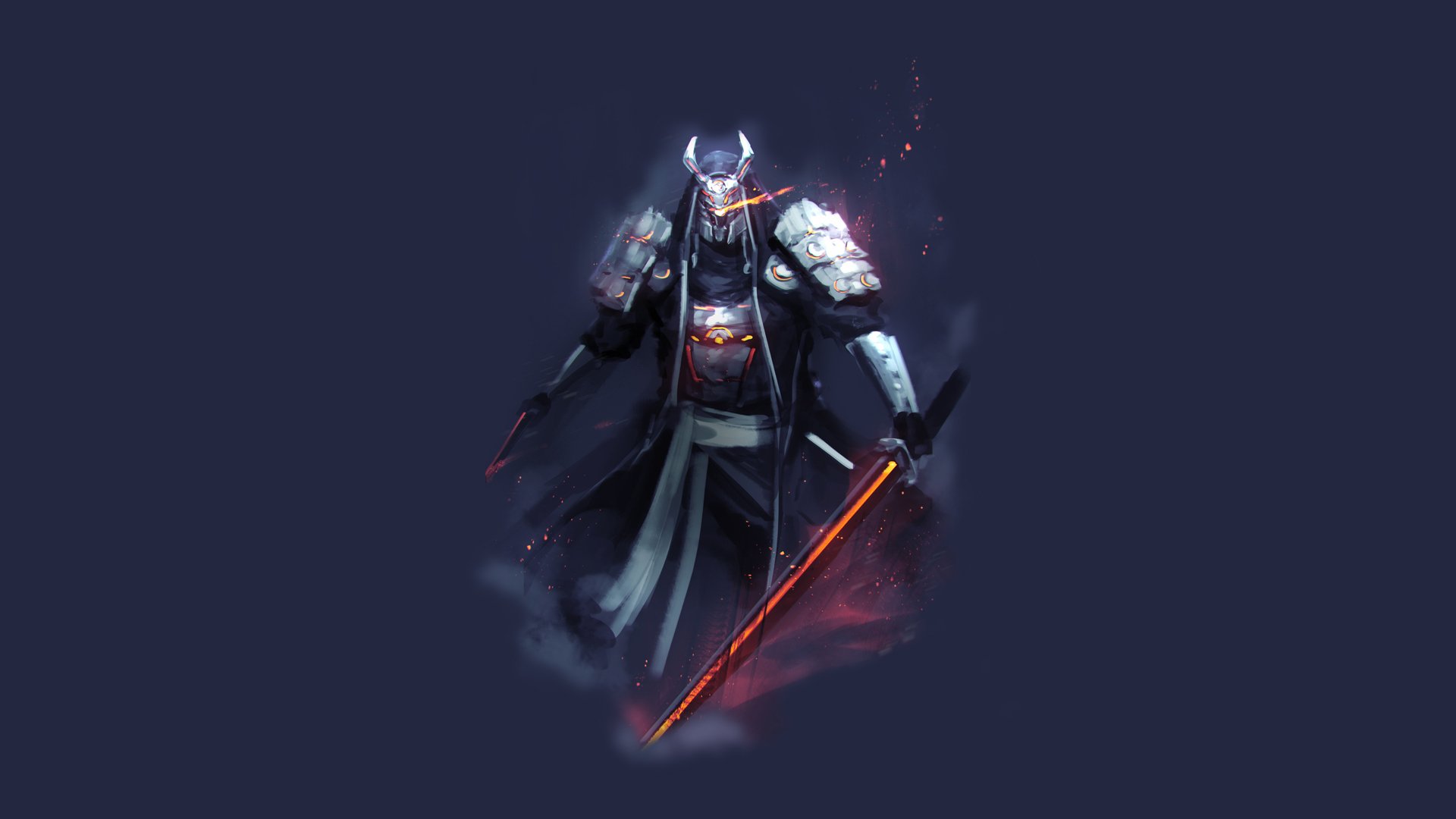 warrior, Cyborg, Samurai Wallpaper
