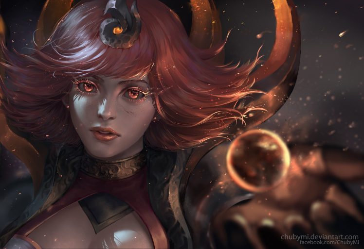 redhead, Lux (League of Legends), Fantasy art, Magic, League of Legends HD Wallpaper Desktop Background