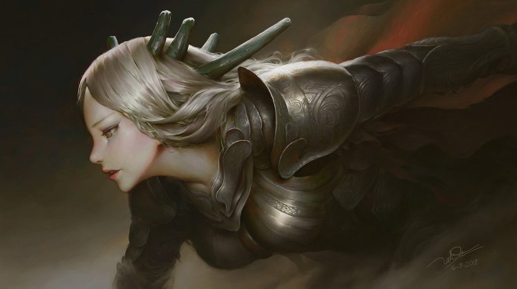 warrior, Fantasy art, Armor HD Wallpaper Desktop Background