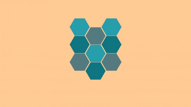 hexagon, Material style, Minimalism HD Wallpaper Desktop Background