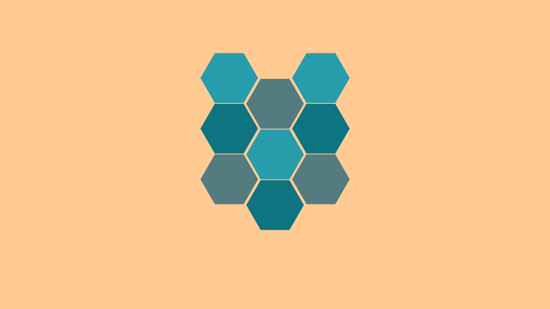 hexagon, Material style, Minimalism Wallpaper