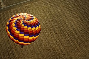 hot air balloons, Floating, Ground, Aerial view