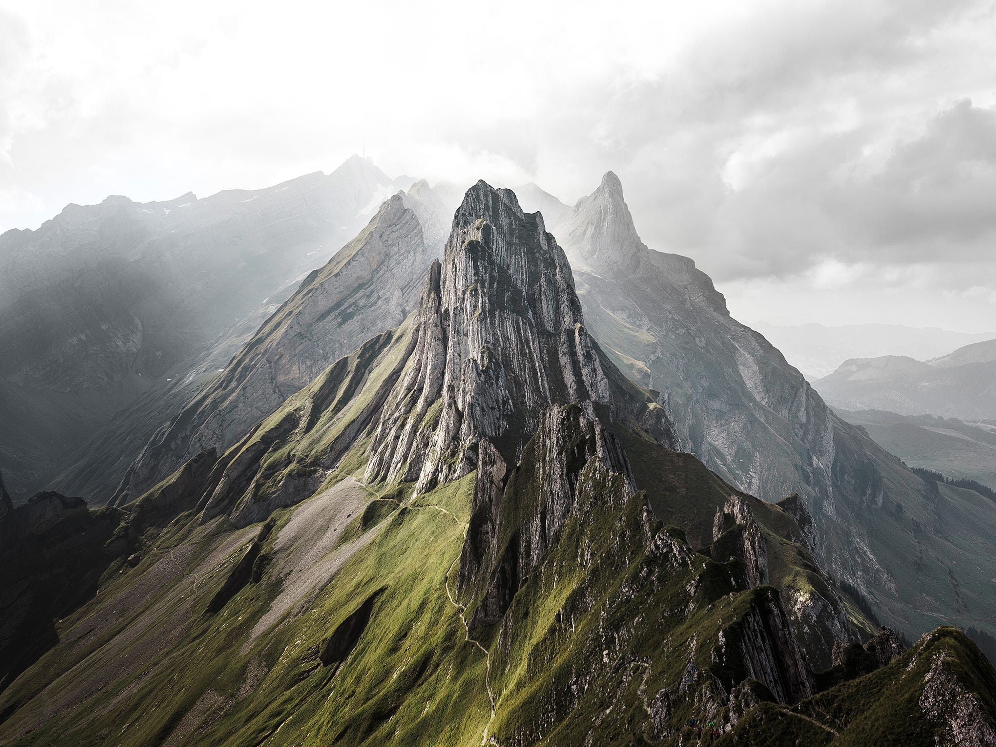 nature, Switzerland, Clouds, Mountains Wallpaper