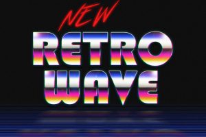New Retro Wave, Typography, Digital art, 1980s, Neon