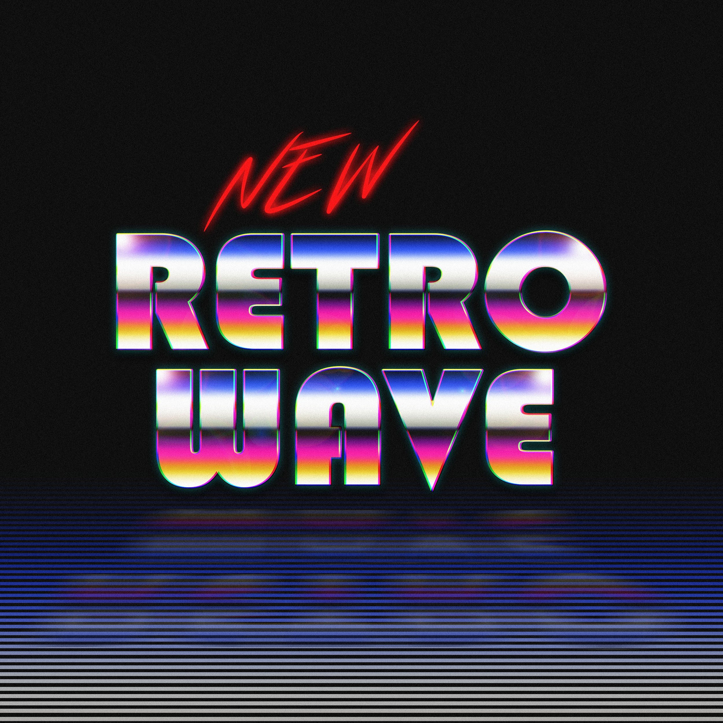 New Retro Wave, Typography, Digital art, 1980s, Neon Wallpaper