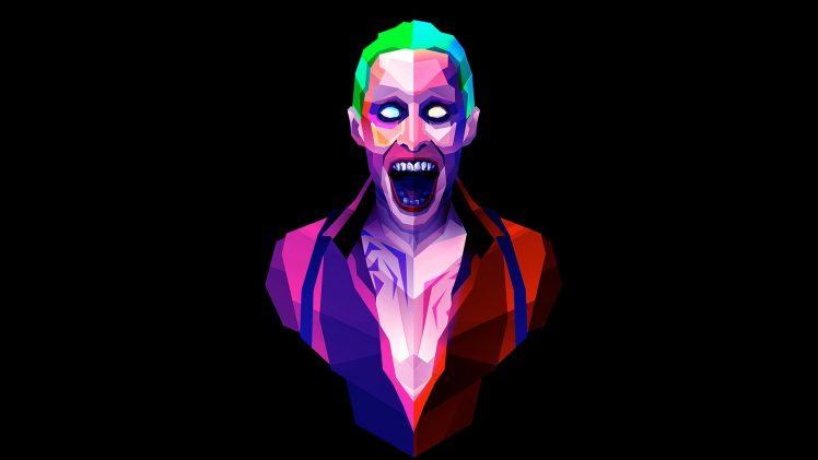 Joker, Minimalism, Low poly HD Wallpaper Desktop Background