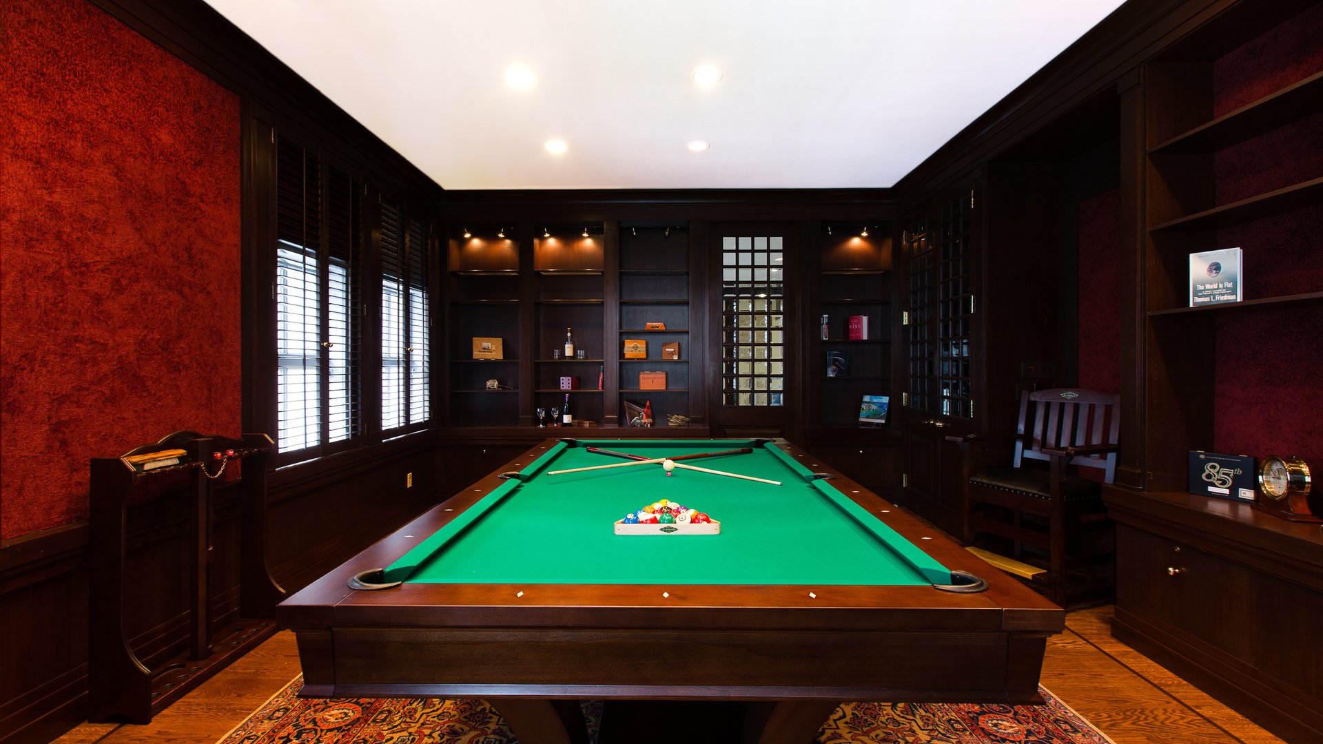 room, Billiards, Interior, Pool table Wallpapers HD / Desktop and