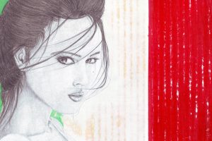 women, Monica Bellucci, Drawing, Artwork, Italy, Flag