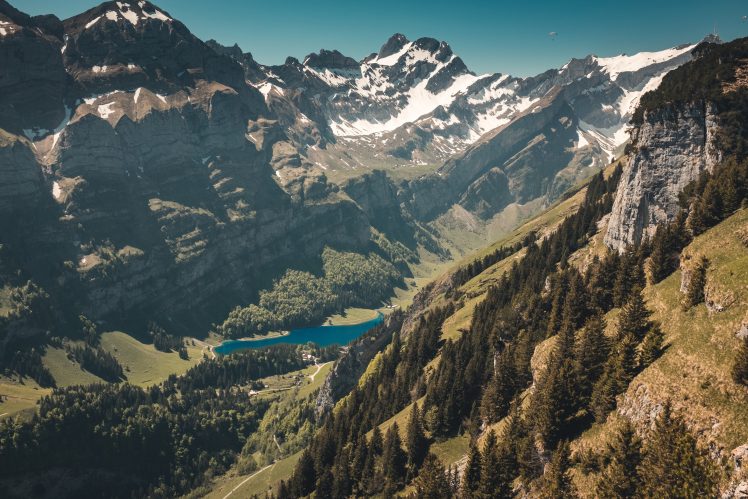 nature, Water, Trees, Snow, Lake HD Wallpaper Desktop Background