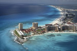 Cancun, Mexico, Cityscape, Sea, Aerial view