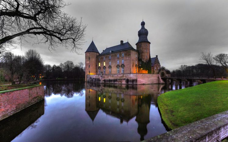 castle, Lake, Reflection, Germany HD Wallpaper Desktop Background