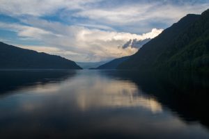 nature, Landscape, Reflection, Clouds, Siberia, Lake, Water