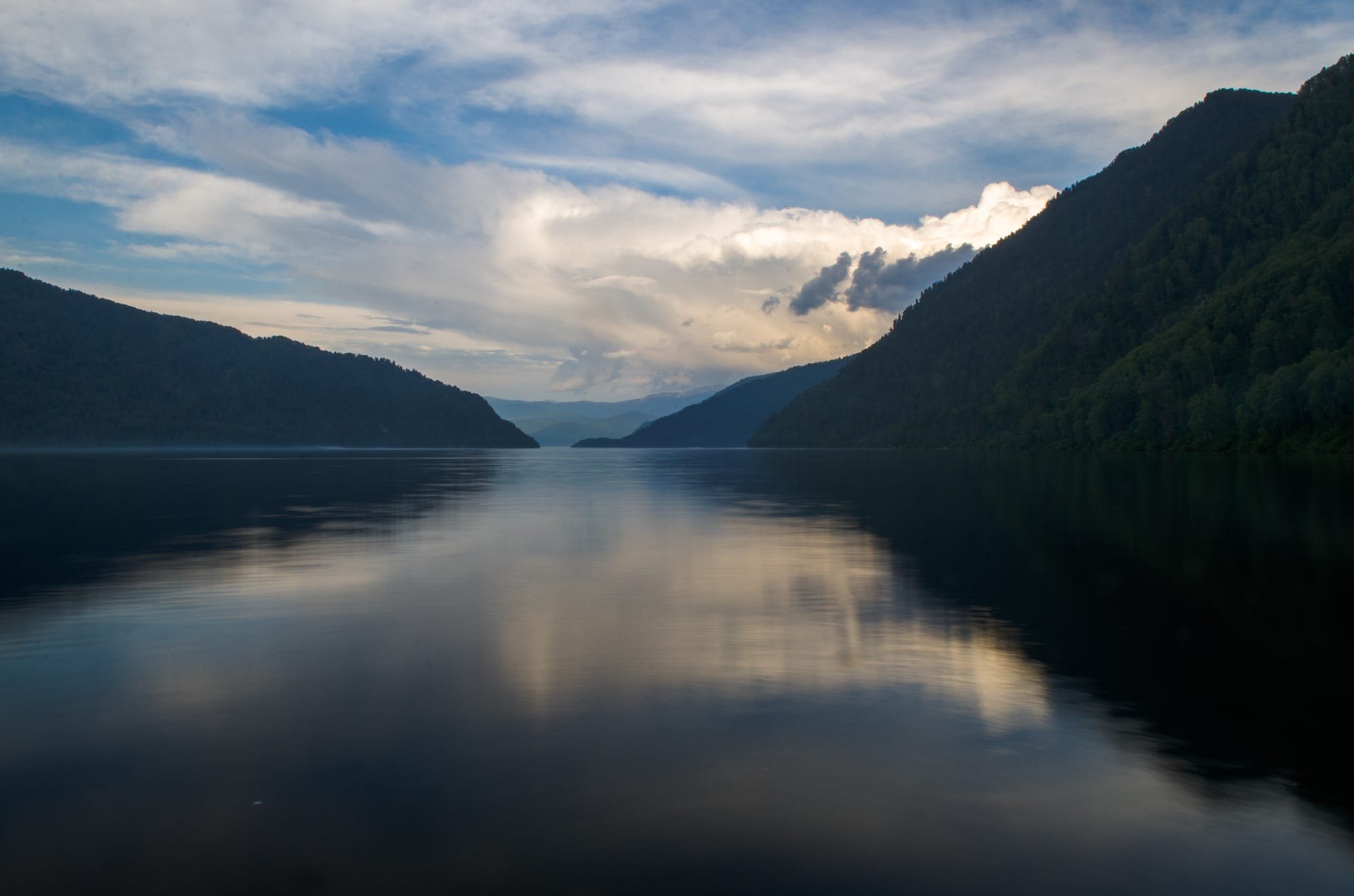nature, Landscape, Reflection, Clouds, Siberia, Lake, Water Wallpaper