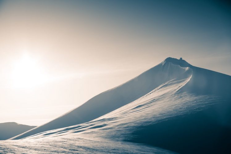 nature, Landscape, Winter, Mountains, Sun, Antarctica, Peak, Snowy peak, Frost HD Wallpaper Desktop Background