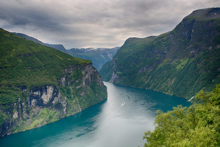 nature, Landscape, Clouds, Norway, Mountains, River HD Wallpaper Desktop Background