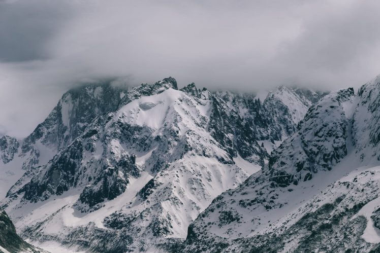 nature, Landscape, Winter, Italy, Mountains, Mist, Clouds HD Wallpaper Desktop Background