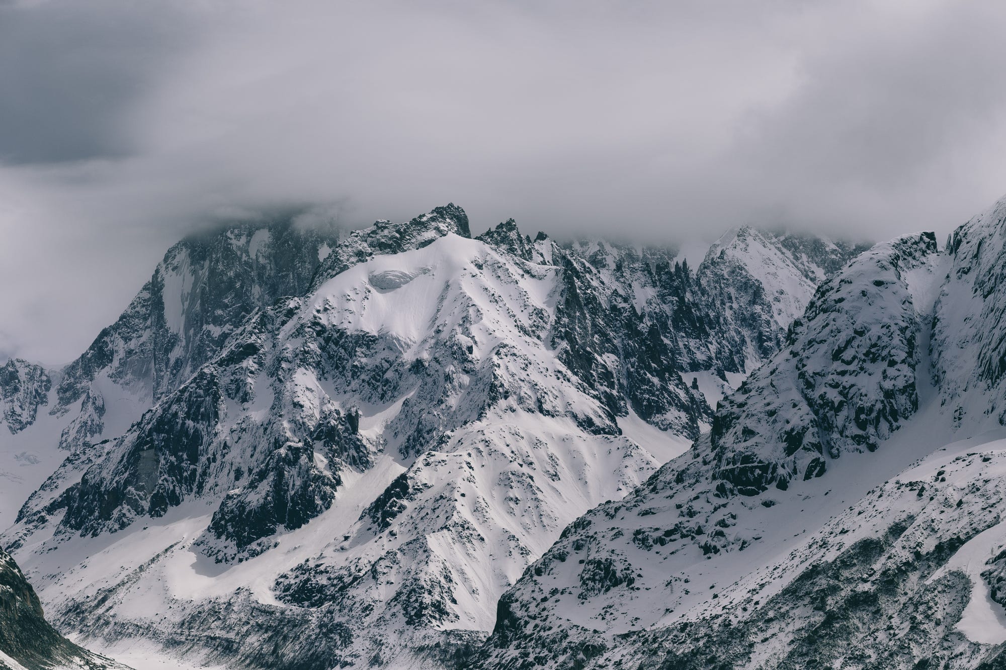 nature, Landscape, Winter, Italy, Mountains, Mist, Clouds Wallpaper