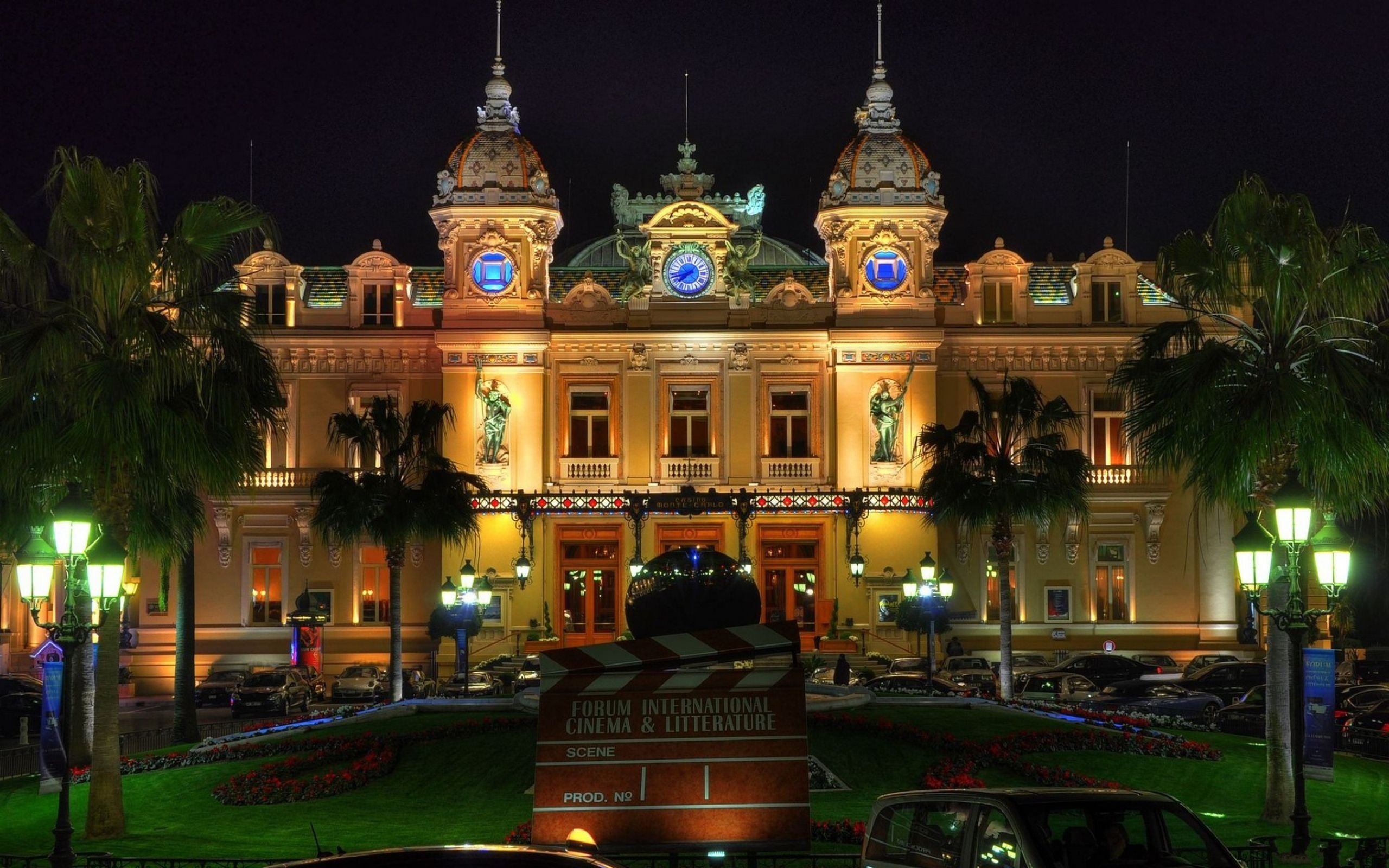 Monaco, Old building, Lights, Night Wallpapers HD / Desktop and Mobile ...