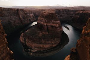 landscape, Grand Canyon, River, Mist, Rock