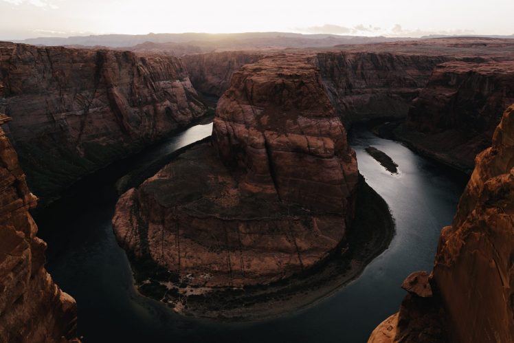 landscape, Grand Canyon, River, Mist, Rock HD Wallpaper Desktop Background