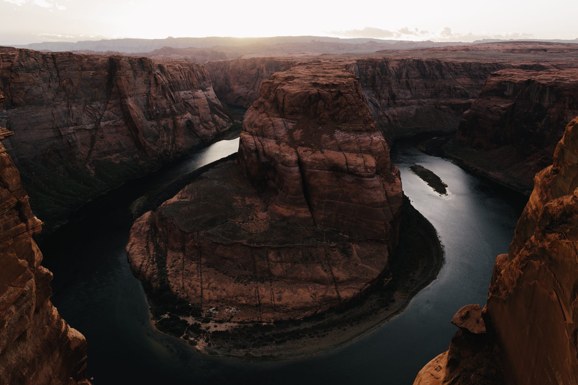 landscape, Grand Canyon, River, Mist, Rock Wallpaper